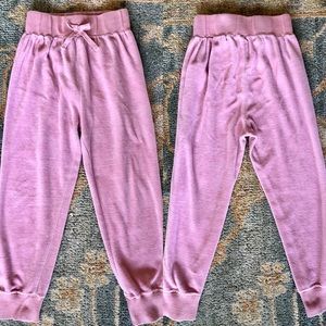 Pumpkin Patch Girls Velour Joggers - size 6